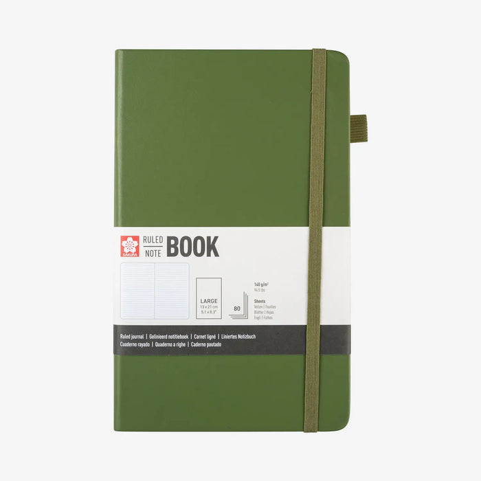 Sakura-Notizbuch-Liniert-140g-80Blatt-cover-Pine-Needle-Format-13x21cm-Cover-vorn-Produktansicht