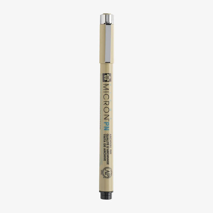 Sakura-Pigma-Micron-PN-Fineliner-Schwarz-Stift-mit-Stiftekappe-Produktansicht