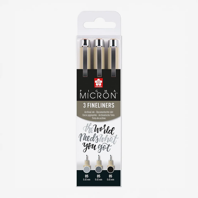 Sakura-Pigma-Micron-Set-3-Fineliner-Schwarz-Kaltgrau-Kaltgrau-hell-Strichstaerke-05-Produktansicht-Verpackung