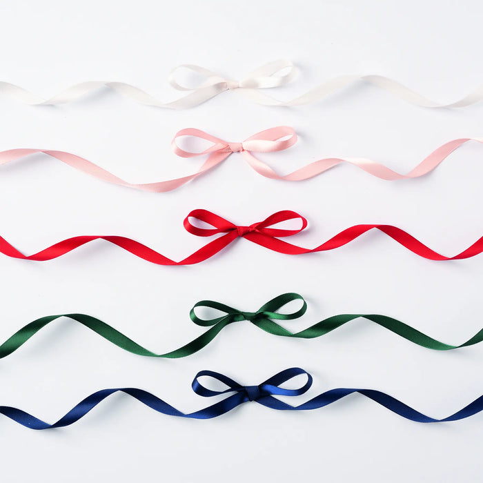 Satinbänder Classic / 5 Farben sortiert / 10mm x 4 Meter