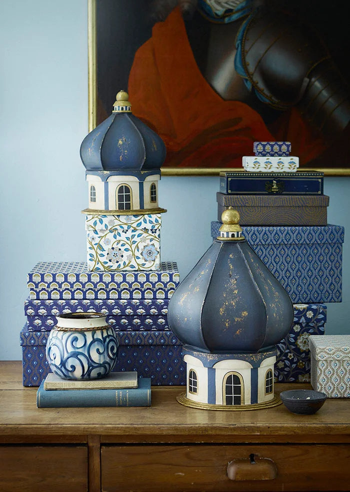 A4 Schachtel / Priya blue / verschiedene Varianten / aus recycelter Baumwolle