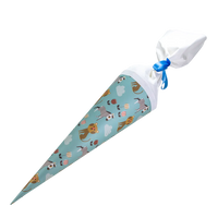 Schultuete-35cm-Safaritiere-mit-weißer-tülle-und-satinband-1