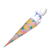 Schultuete-50cm-Blüten-neon-mit-weißer-tülle-und-satinband-1