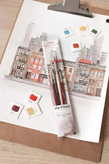 Pinsel Set / Urban Watercolor Journey Set / by May & Berry / Serie 5601