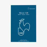 Skizzenblock-120grm-Hahnemuehle-Skizze120-50blatt-A3-Cover-Front-Produktansicht