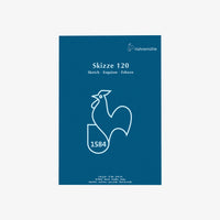 Skizzenblock-120grm-Hahnemuehle-Skizze120-50blatt-A4-Cover-Front-Produktansicht