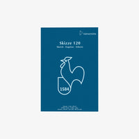 Skizzenblock-120grm-Hahnemuehle-Skizze120-50blatt-A5-Cover-Front-Produktansicht