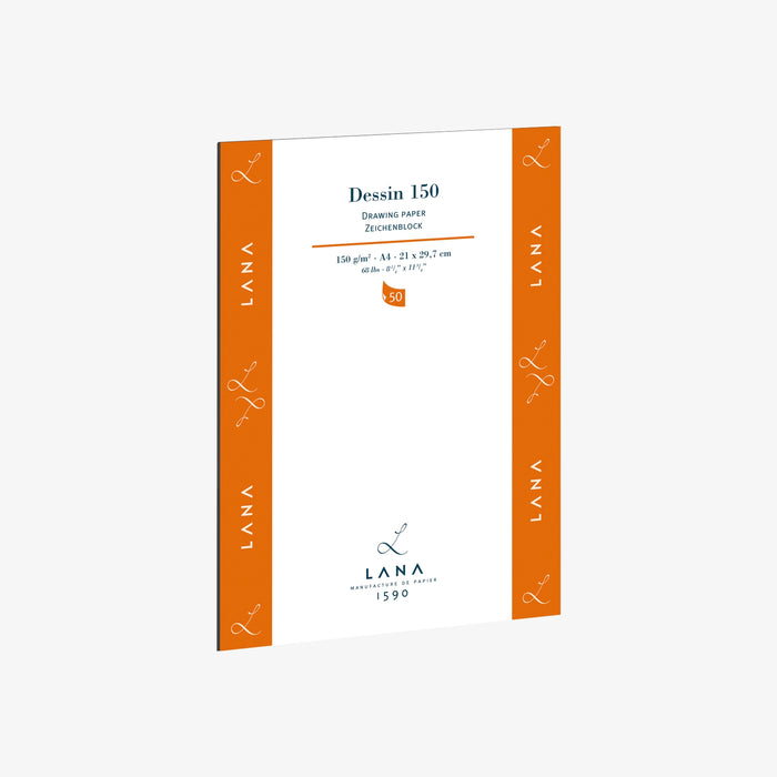 Skizzenblock-150grm-Lana-Dessin-50blatt-A4-Cover-Front-Produktansicht