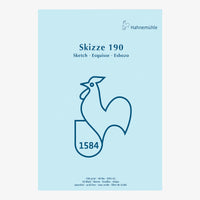 Skizzenblock-190grm-Hahnemuehle-Skizze190-50blatt-A2-Cover-Front-Produktansicht