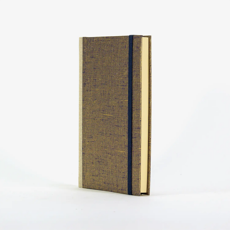 Skizzenbuch / 192 Seiten / fadengeheftet / Chiyogami / Gaze Gold auf Dunkelblau