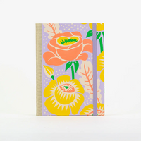 Skizzenbuch / 192 Seiten / fadengeheftet / Offset Blüte neonrosa/gelb