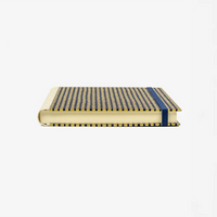 Skizzenbuch-15x15cm-240-seiten-mit-Chiyogami-bezogen-Motiv-Squares-gold-on-blue-cover-liegend