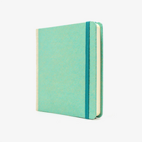 Skizzenbuch-15x15cm-244seiten-100grm-ivory-Skizzenpapier-mit-chiyogami-Papier-bezogen-Motiv-Samekomon gold auf Mint-seitlich-von-vorn