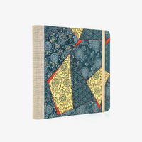 Skizzenbuch-15x15cm-244seiten-100grm-ivory-Skizzenpapier-mit-chiyogami-Papier-bezogen-Motiv-Kimono-Muster-auf-blaugruen-seitlich-von-hinten