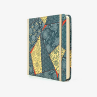 Skizzenbuch-15x15cm-244seiten-100grm-ivory-Skizzenpapier-mit-chiyogami-Papier-bezogen-Motiv-Kimono-Muster-auf-blaugruen-seitlich-von-vorn