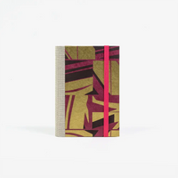 Skizzenbuch-9x14cm-244-Seiten-blanko-Loktapapier-Motiv-abstrakt-Gold-auf-Pink-cover-von-vorn