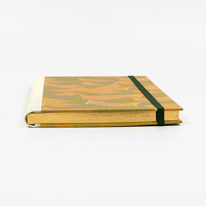 Blaupause | Skizzenbuch | A5 | leer | 80 Seiten | Folien-Goldschnitt | Chiyogami-Papier | Saitenspiel Gold