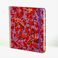 Skizzenbuch-Format-21x21cm-192seiten-mitchiyogamiMuster-Monstera-rot-bezogen-cover-Seitlich-vorn