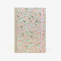 Skizzenbuch-blanko-A5-160seiten-cover-Chiyogami-Motiv-Blumenwiese-Rosa-auf-hellblau