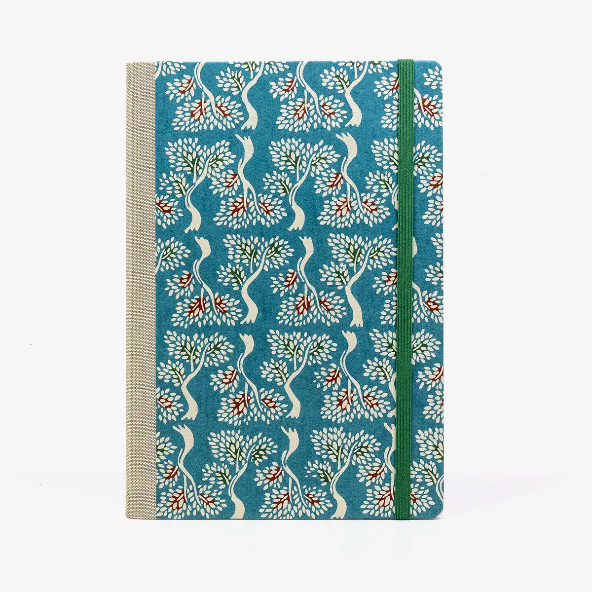 Skizzenbuch-blanko-A5-160seiten-cover-KAtazome-Shi-Motiv-aeume-auf-hellblau