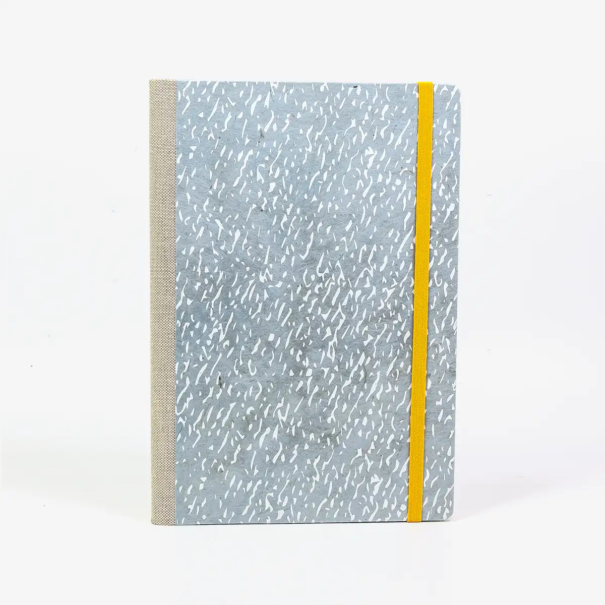 Skizzenbuch-blanko-A5-160seiten-cover-Lokta-papier-Motiv-Krikelkrakel-401-mildes-blau-auf-weiss