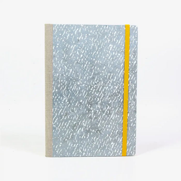 Skizzenbuch-blanko-A5-160seiten-cover-Lokta-papier-Motiv-Krikelkrakel-401-mildes-blau-auf-weiss