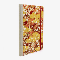 Skizzenbuch-blanko-A5-160seiten-cover-chiyogami-Motiv-Sakurazweige-ueber-golden-Wolken-auf-dunkelrot-seitlich-hinten