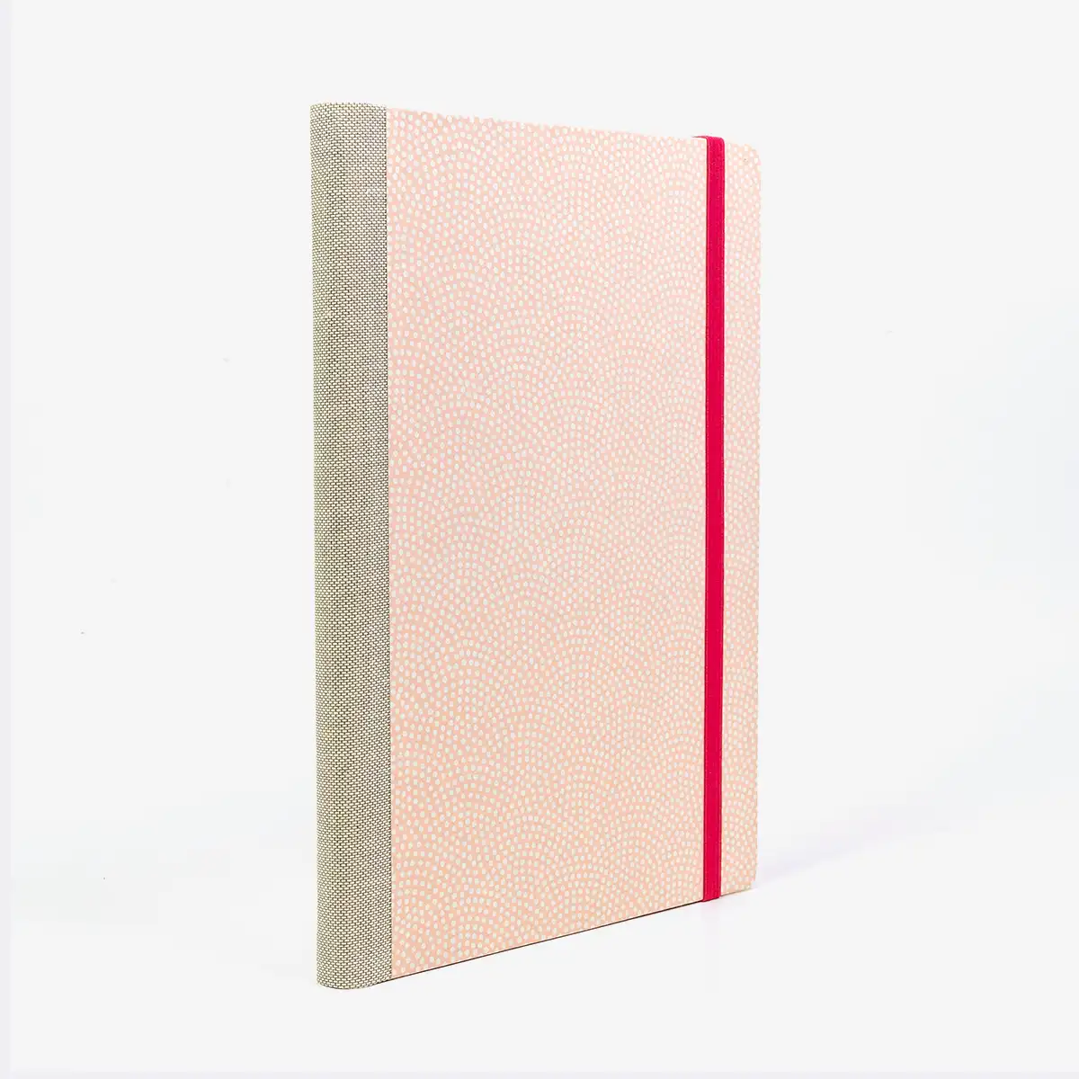 Skizzenbuch-blanko-A5-160seiten-cover-chiyogami-Motiv-Same-komon-weiss-pastellrosa-seitlich-hinten