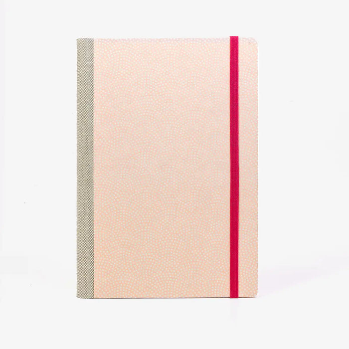 Skizzenbuch-blanko-A5-160seiten-cover-chiyogami-Motiv-Same-komon-weiss-pastellrosa
