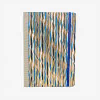 Skizzenbuch-blanko-A5-160seiten-cover-chiyogami-Motiv-gewellte-Striche-gold-blau-rot