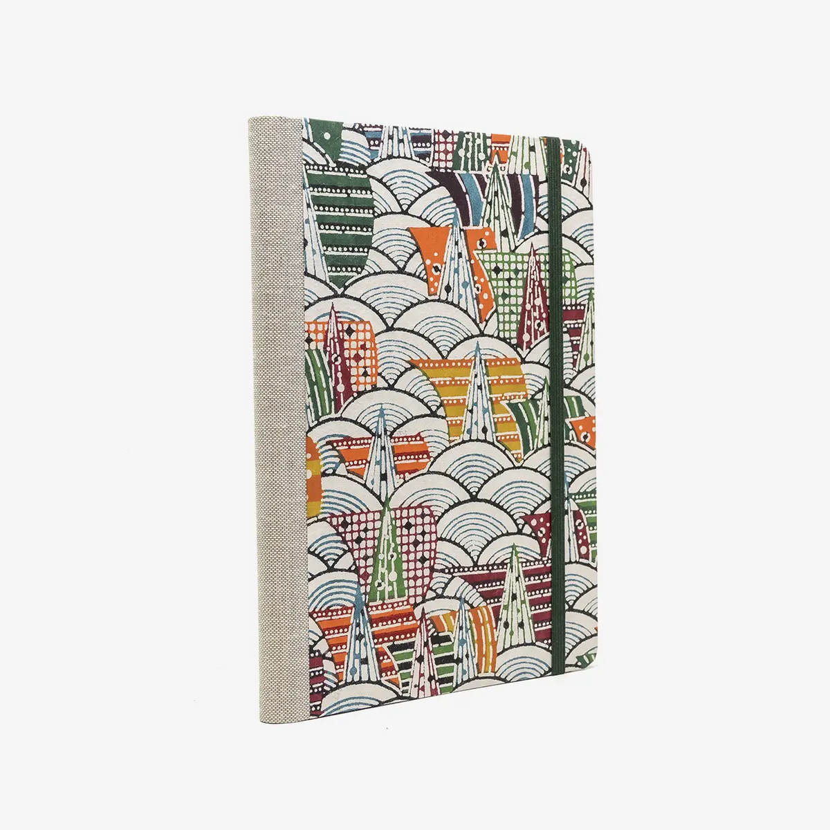 Skizzenbuch-blanko-A5-192seiten-mit-KAtazome-Shi-bezogen-cover-seitlich-von-hinten