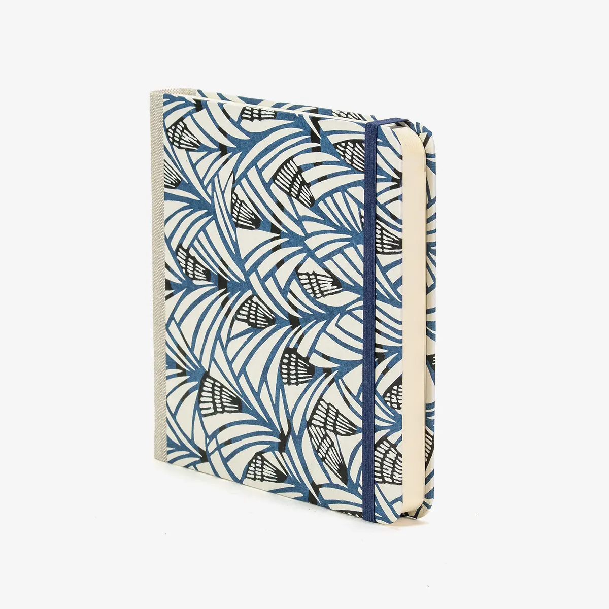 Skizzenbuch-blaupause-15x15cm-224-leere-Seiten-Bezogen-mit-Katazome-Shi-blaue-Spitzen-Produktansicht-Cover-seitlich-Vorn-2