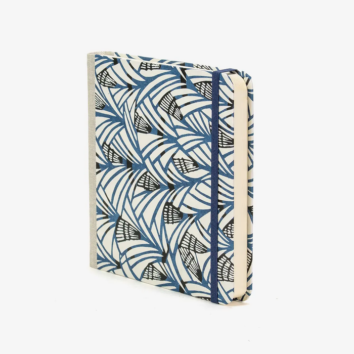 Skizzenbuch-blaupause-15x15cm-224-leere-Seiten-Bezogen-mit-Katazome-Shi-blaue-Spitzen-Produktansicht-Cover-seitlich-Vorn-2