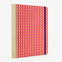 Skizzenbuch / 192 Seiten / fadengeheftet / Chiyogami / Karos Pink