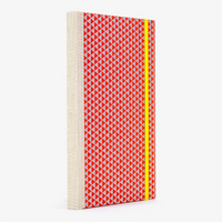 Skizzenbuch / Sonderedition 1 / 21,5x15cm / Chiyogami "Dreiecke Rot auf Silber"