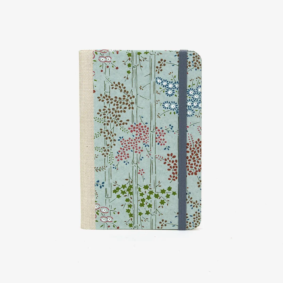 Skizzenbuch-blaupause-A6-160-leere-Seiten-Bezogen-mit-Chiyogami-Bambus-auf-grau-Produktansicht-Cover-Vorn