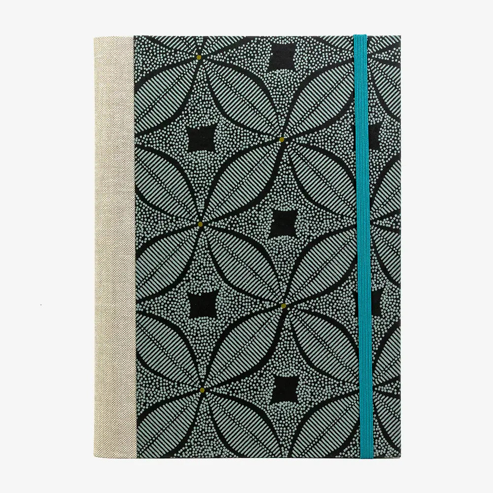 Skizzenbuch-leer-17x24cm-192seiten-cover-mit-Baumwollpapier-Motiv-Blaetter-Aquamarine