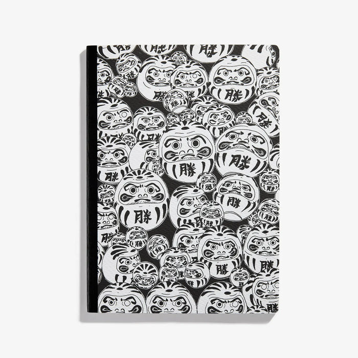Skizzenheft-Format-25x18cm-64-leere-Seiten-Japan-Daruma-Cover-von-vorn