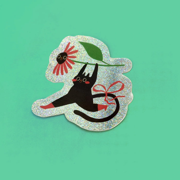 Sticker / Glitzer / Blume