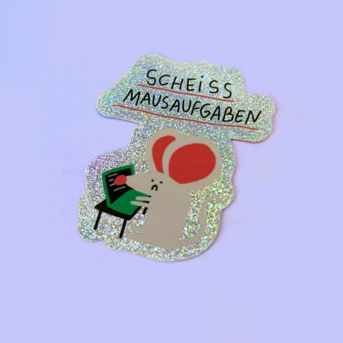 Slinga-Glitzer-sticker-mit-aufdruck-scheiss-mausaufgaben