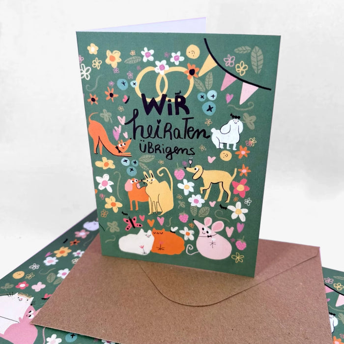 Slinga-Karte-mit-Umschlag-zur-Hochzeit-Birthday-Text-Wir-heiraten-übrigens-Produktansicht-1