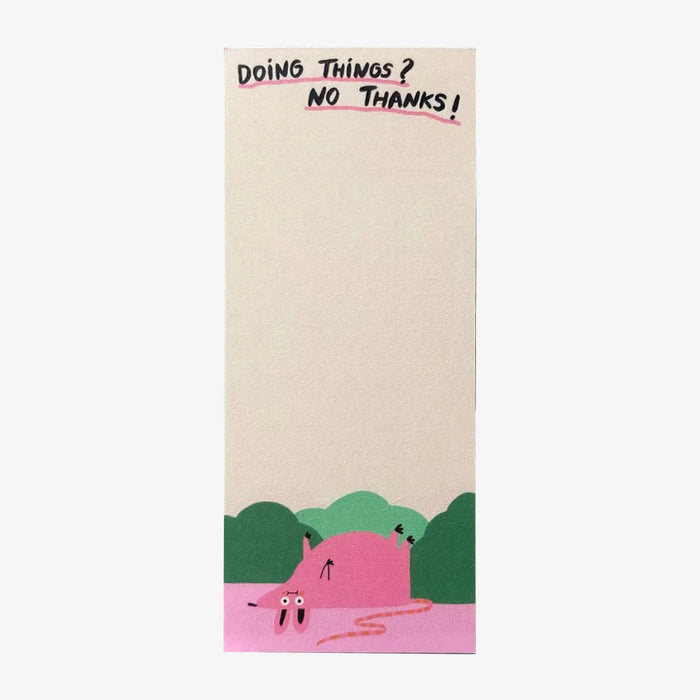 Slinga-Notizblock-6x14cm-Text-Doing-Things-No-Thanks-produktansicht