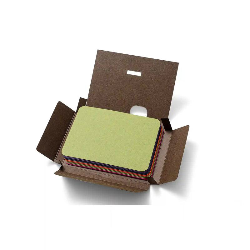 Haikucards / Mix aus farbigen Kartonkarten in der Box / 630 g/m² / 11 Blatt / A6