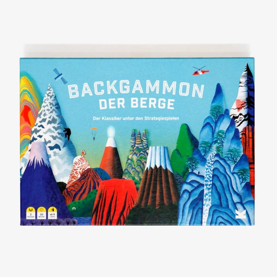 Spiel-Backgammon-der-Berge-Box-Verpackung