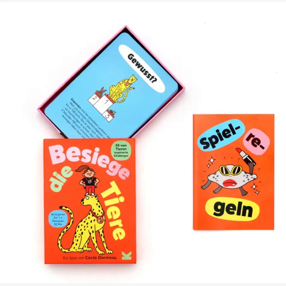 Spiel-Besiege-die-Tiere-ab-6-JAhren-Cover-Box-geoeffnet-karten-inhalt-spielregeln
