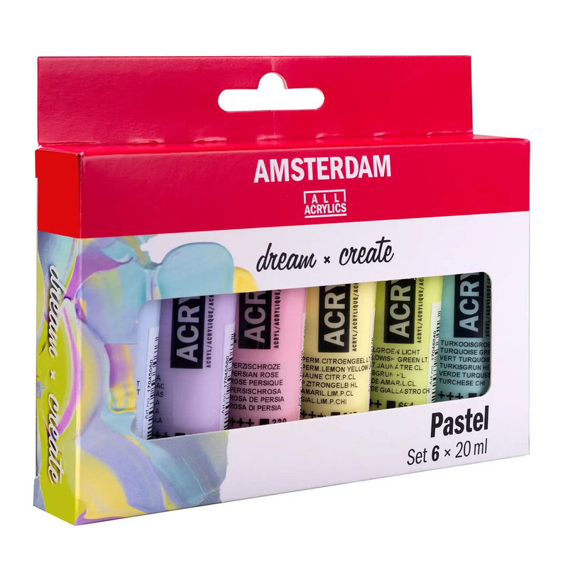 Amsterdam / Pastel / 6x20 ml / Acrylfarbe