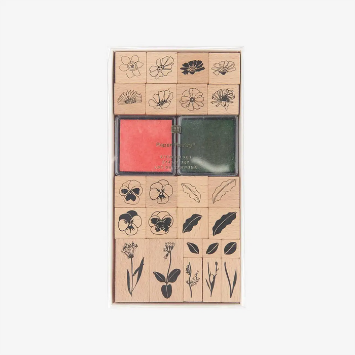 Stempelset | Paper Poetry | Futschikato | Blumen | 26-teilig