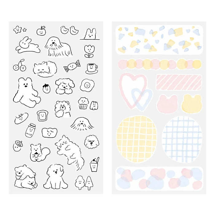 Sticker-Two-Sheets-Cute-Motif-Midori-Produktansicht-2-Stickerboegen