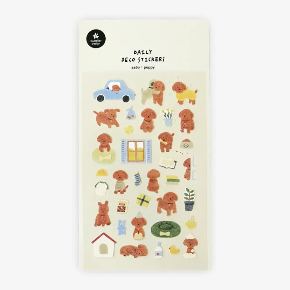 Sticker-daily-Deco-Sticker-puppy-9_8x19cm-1160-Papieraufkleber-1Bogen-Produktansicht