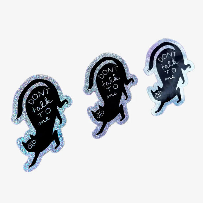 Sticker / Don't Talk to Me Glitzer Sticker
